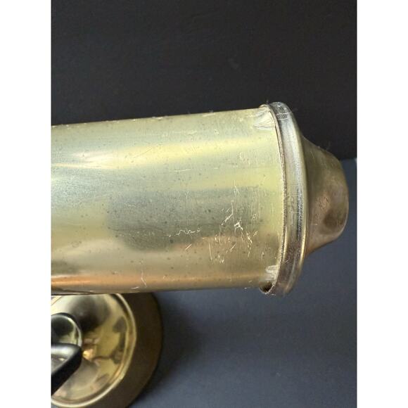 Vtg. Lamp Underwriters Laboratories Brass Bankers Piano Student Desk Adjustable - Picture 7 of 13